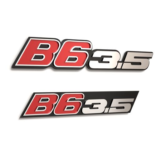 BMW Alpina B6 3.5 Front & Rear Emblem Set – 3D Print Model