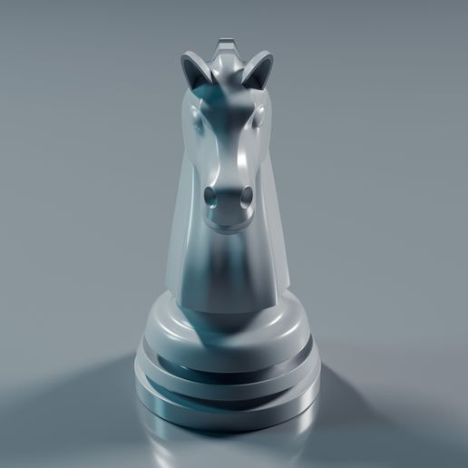 🆓 Free Chess Knight Pieces・Free STL File for 3D printing and CNC ...