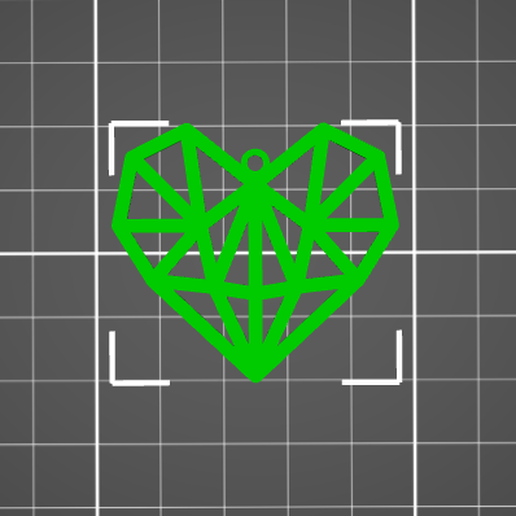 HEART HANGER FOR NECKLACE, JEWELRY, EAR RINGS, CHARM 3D model