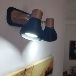 a1.jpg STL file Wall Lamp・Template to download and 3D print