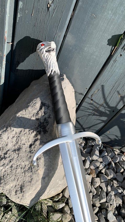 3d Printer Longclaw Sword Jon Snows Sword Of Game Of Thrones • Made With Pla Printer And Resin 