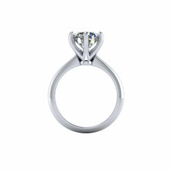 2.jpg STL file Tiffany Solitaire Wedding Ring R9・Template to download and 3D print