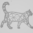 catlowpoly_render.png Cat for board / key ring / pendant