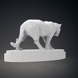 08.jpg Low Poly Panther Statue
