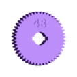 gg_gear_N48_D2_P24_PA24_100.stl Craftsman 109 Lathe Gears, Keyed Hub, and Banjo