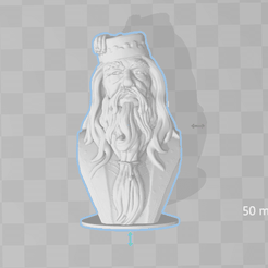 Capture d’écran (258).png Free STL file Dumbledore - Bust - 80mm・Design to download and 3D print