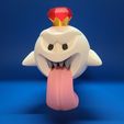 king-front.jpg STL file King Boo M&M container stash pot・3D print design to download