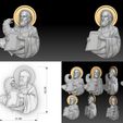 1751190527813365.jpg The Four Evangelists – 3D STL Relief Models