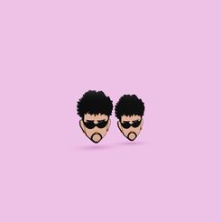 IMG_0584.jpg STL file bad bunny earrings・3D printable model to download