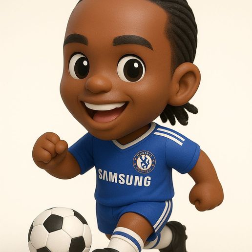⚽ Didier Drogba・Free STL File for 3D printing・Cults