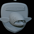 Barracuda-solo-model-22.png fish head great barracuda trophy statue detailed texture for 3d printing