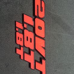 DSC_2925.jpg 1.8T Emblem Logo badge VW Corrado Golf 1 2 3 badge