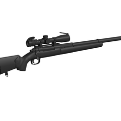 1.png Datei OBJ altes Scharfschützengewehr・Modell für 3D-Druck zum herunterladen