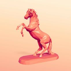 I1.jpg Figurine de cheval LowPoly