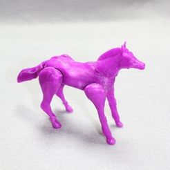 cropped_display_large.jpg Free STL file Print in Place - Poseable Horse・3D printable model to download, Dournard
