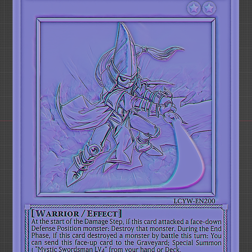 Mystic Swordsman LV2 - yu-gi-oh!Free STL File for 3D printingCults