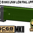 pre 8 MKIl UNW LOW RAIL UFFER FGC-68 MKII UNW fixed low rail UPPER set