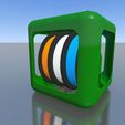V3_03_green.jpg 3D filament holder for M3D printer (multiple spools) in Parts