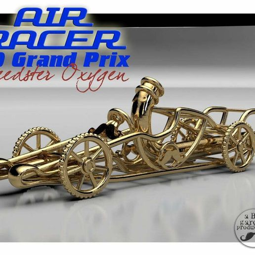 🎈 AIR RACER -Speedster Oxygen V3-・Free STL File for ・Cults