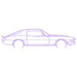 camaro ss 1970.stl Wall Silhouette: Chevrolet Set