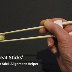 chaet_sticks_display_large.jpg Fichier STL gratuit Cheat Sticks' - Le moyen facile de garder vos baguettes à hacher sous contrôle !・Modèle pour impression 3D à télécharger