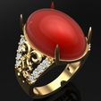 Nhan-nu-da-mau-N6214-06.jpg Gemstone ring - Oval stone ring - Womens ring - N6214