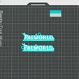 z5131014451346_36316e9b28f06ee99d75b5fd5e8a173f.jpg Palworld logo & keychain - STL & 3mf multicolor