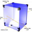 Cabinet panels.jpg 3D Printer Cabinet / Enclosure