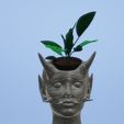 hannya-pot-a3.jpg VASE POT mask WOMAN ONI TRIBAL HANNYA 2 MEME FOR ENDER 3