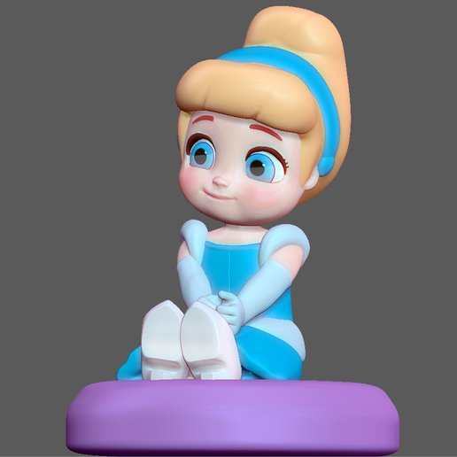 👶 CINDERELLA BABY DISNEY PRINCESS ANIMATION 3D PRINT・ 3D File