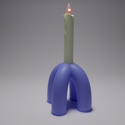 2.png Fichier STL gratuit Porte-bougies・Design imprimable en 3D à télécharger