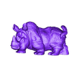 rhinoceros.stl rhinoceros sculpture