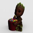 render-groot.643.jpg Sweet Groot Candy Planter - 3D Printable File