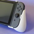 01.jpg Archivo STL Nintendo Switch - Empuñadura ergonómica (Original + OLED)・Objeto imprimible en 3D para descargar