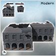 2.jpg Ruined building with a large colonnaded passage, an upper floor with pediments, and a slate roof (36) - Modern WW2 WW1 World War Diaroma Wargaming RPG Mini Hobby