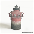 Craighill-Channel-Lighthouse-4.png CRAIGHILL CHANNEL LIGHT - N (1/160) SCALE MODEL LANDMARK