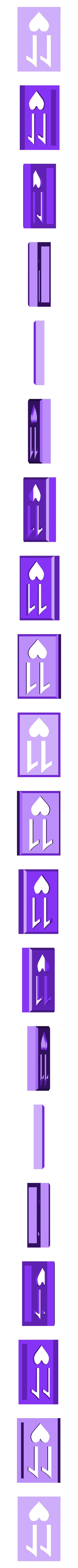 BlockHearts11.stl Player Card Tiles with Transforming Box