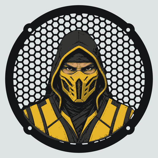 Scorpion Mortal Kombat Speaker Grille TRF