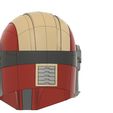 BACK.jpg Mandalorian helmet custom LIFE SIZE