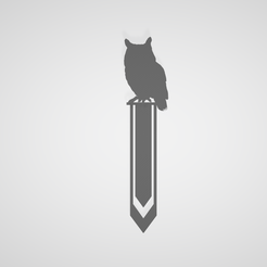 Captura1.png Fichier STL gratuit MARQUE-PAGE / BOOKMARK / BOOKMARK-PAGE / MARQUE-PAGE / OWL / OWL・Plan à télécharger et à imprimer en 3D