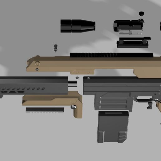 🔫 Helldivers 2 - R-63CS Diligence Counter Sniper Replica 3D Model・ 3D ...