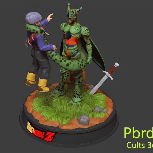 DRAGON BALL CELL VS TRUNKS DRAGON BALL Z 3D model