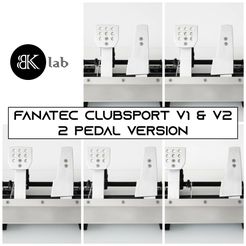 base.jpg STL-Datei Fantec Clubsport V1 V2 - 2 Pedal mod・3D-Druckvorlage zum Herunterladen