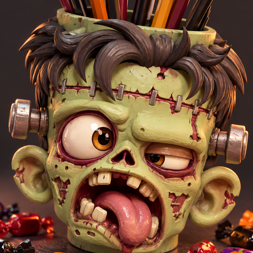 Zombie Pencil holder
