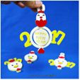 2017_04.jpg 2017 HAPPY CHINESE NEW YEAR-ANE du coq Keychain