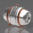 3.png Olympia Style Beer Keg Hot Rod Fuel Tank for Scale Auto Models and Dioramas