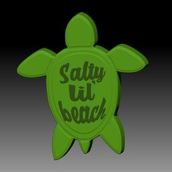 TurtleSalty.jpg SALTY TURTLE SOLID SHAMPOO AND MOLD FOR SOAP PUMP