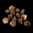 AliceInWonderland-1GzL0-Dice-Render-02.png Master Dice Set - 13 piece set - AliceInWonderland font