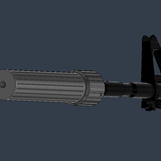 Airsoft A2 birdcage suppressor