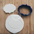WhatsApp Image 2017-11-30 at 4.51.29 PM.jpeg Plaque cookie cutter - cookie cutter or fondant plate - vintage retro